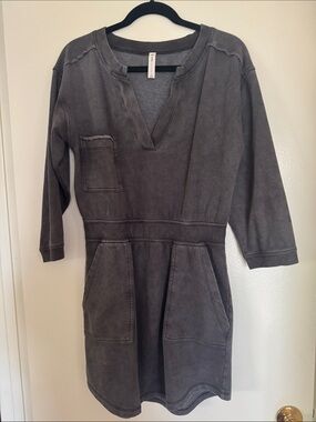 Daily Practice dress sweatshirt material comfy!